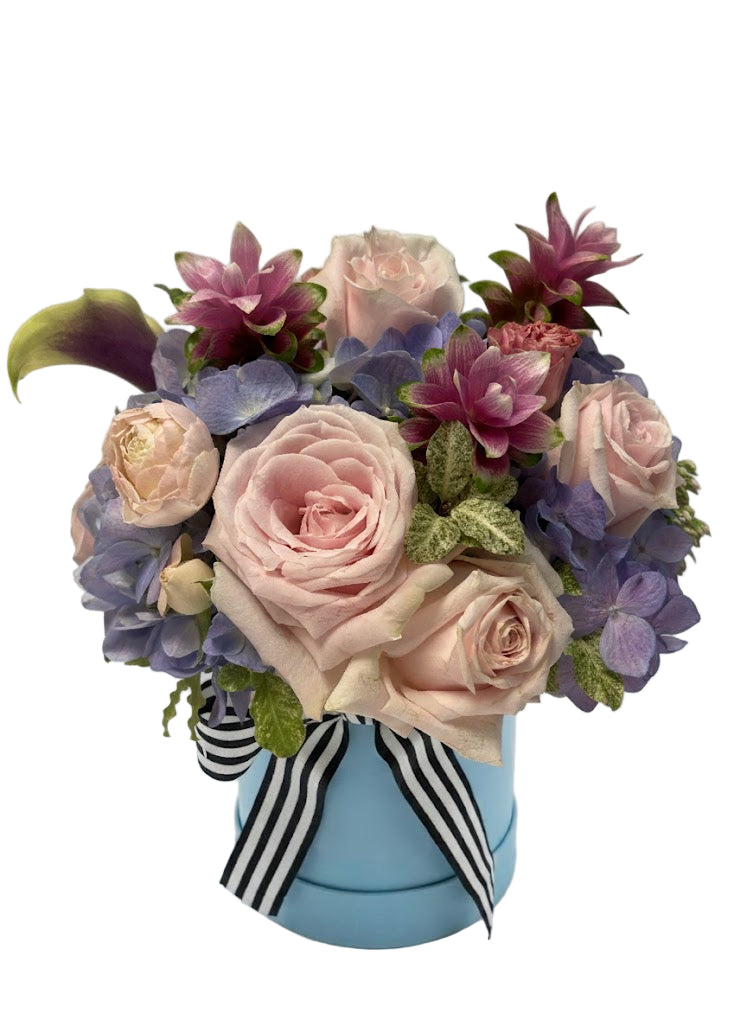 Pink Rose & Calla Lily Flower Box